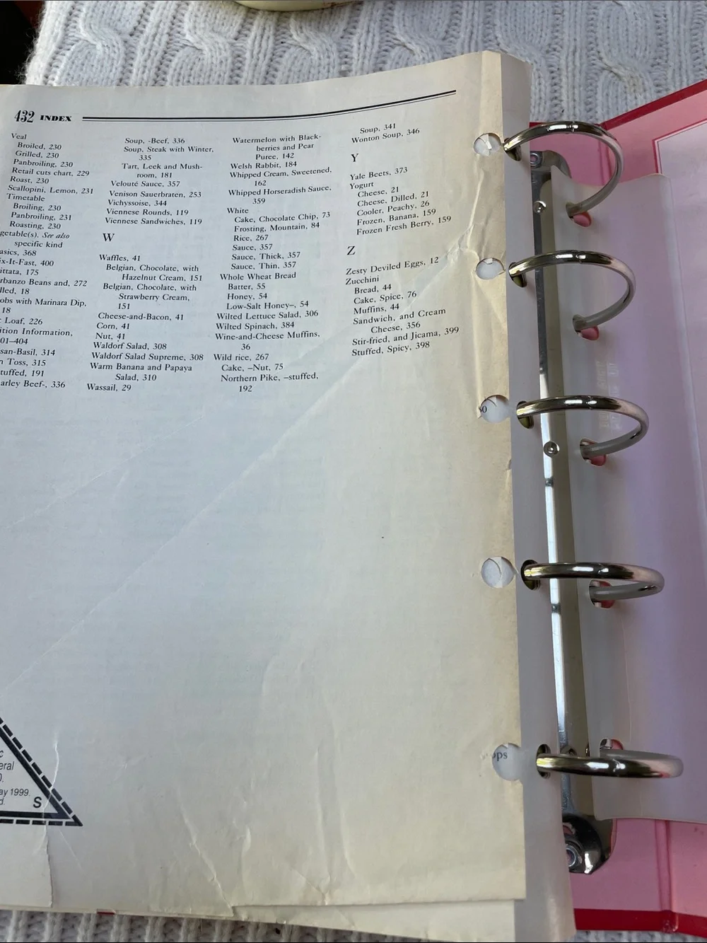 VTG 1991 Betty Crocker 40th Anniversary Cookbook binder 432 pages